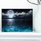 Designart - Romantic Full Moon Over Sea - Seascape Canvas Art Print